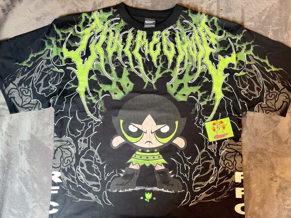 Civil Regime x The Powerpuff Girls Buttercup Graphic T-Shirt XL